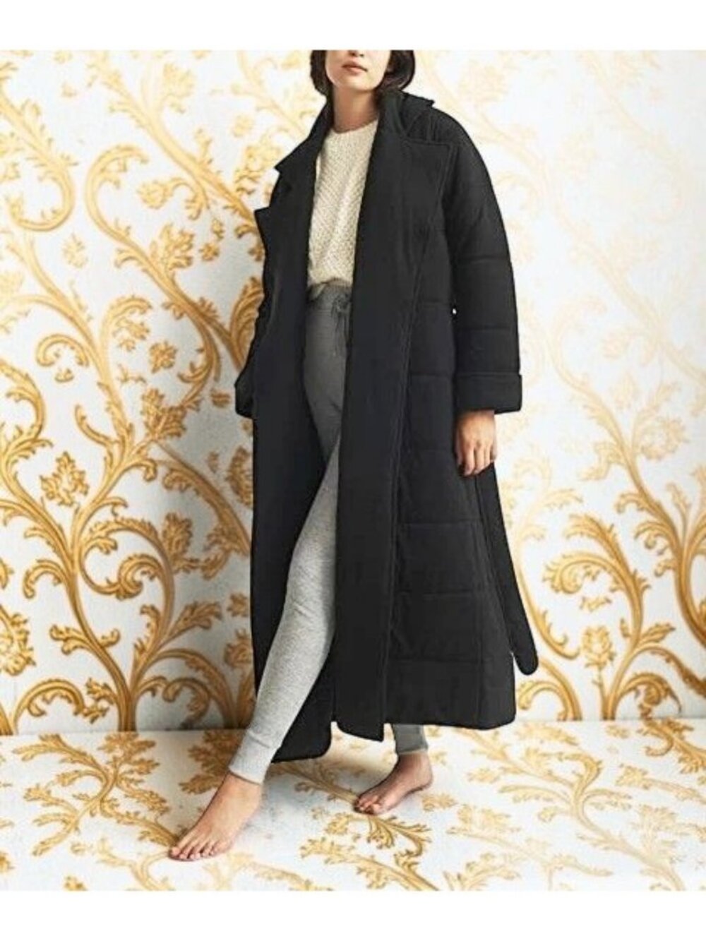 Skin Women's Sonya Quilted Dreaming  Robe with Eye Mask 2 Piece- Size 1 New W Ta